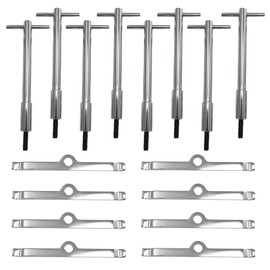 T-Bar Valve Cover Bolts Hold Down Kit Endxedo 16PCS Valve Cover T-Bar Set Car Engine Valve Cover Hold Down Kit Replacement for SB SBC 265 283 302 305 307 327 350 400