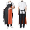 Jaspfct Waterproof Rubber Vinyl Apron, 43'' for Dishwashing/Kitchen Cooking, Chemical