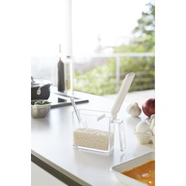 Yamazaki Industries 2886 Seasoning Stocker, Aqua S, White