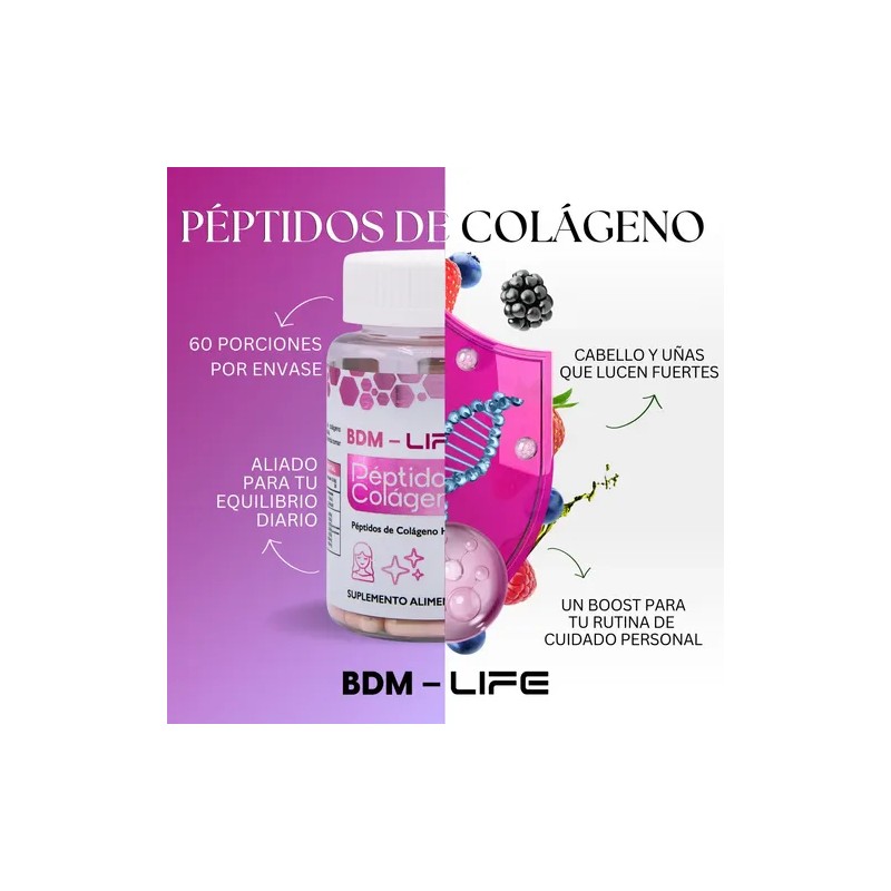 Suplemento Alimenticio Péptidos De Colágeno Bdm Lab