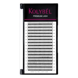 KOLYBEL Premade Fan Spikes Lash Extensions 0.07mm D Curl 13-20mm Mixed Tray Wipsy Volume Lash Extensions 320 Spikes Fans Matte Black Eyelash Extension Supplies（0.07-D,13-20mm）