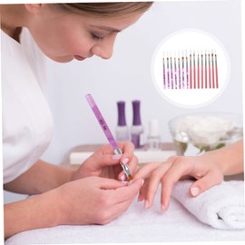 BIUDECO Nail Art Extension Brush Manicure Pens Set 15pcs Professional Nail Art Tools for