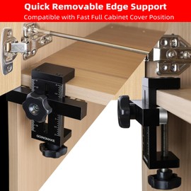 GOINGMAKE Cabinet Door Mounting Jig with Quick Edge Positioner,Adjustable Cabinet Door Installation Positioner,Cabinet Door Positioning Tool Jig for Installing Frameless or Face Frame Cabinet Doors