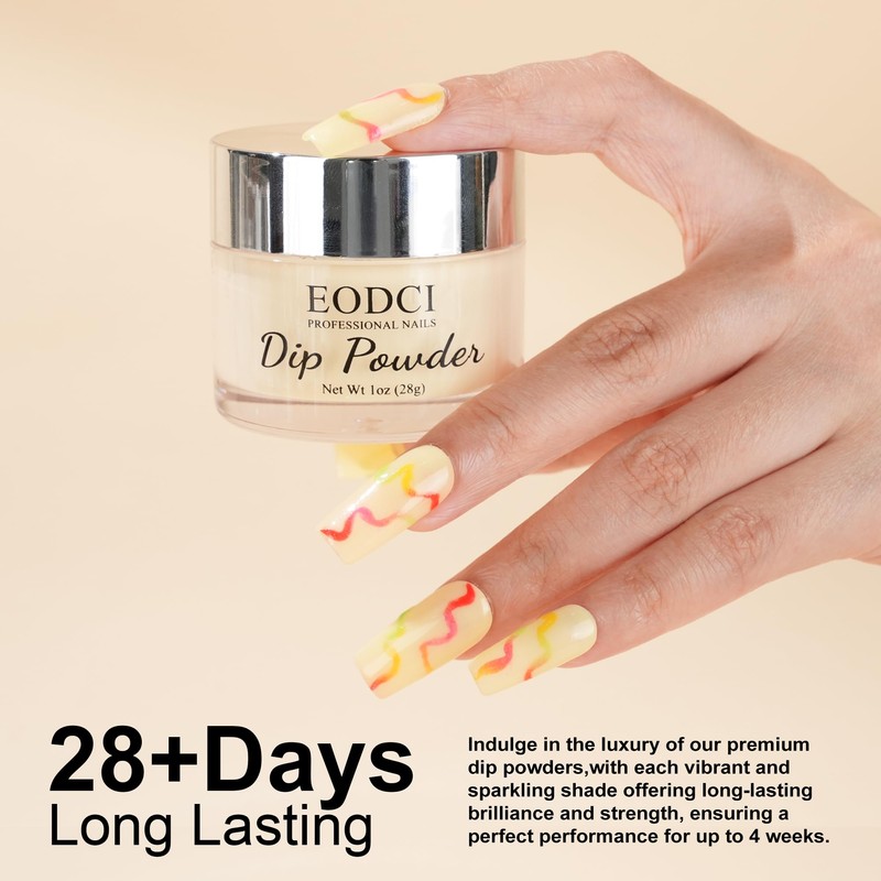 EODCI 28 g Dipping Powder, Yellow Spring Dip Acrylic Powder