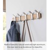 YAMAZAKI Home Rin Wall-Mounted Coat Hanger Brown - Steel +