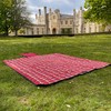 Greenfield Collection 135cm x 148cm Picnic Blanket; Mulberry Red Plaid