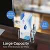 NiOffice 2-Pack Clear Acrylic Brochure Holders 4x9 with Pen Slot,