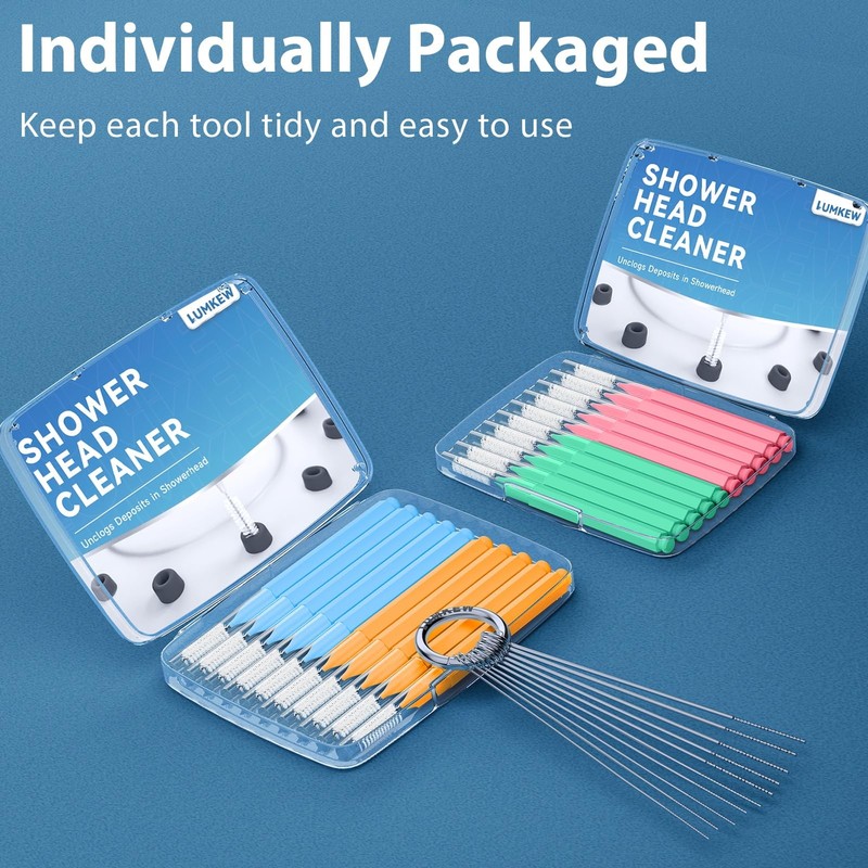 Lumkew Multiszie Shower Head Cleaner Tool, Shower Head Cleaning Brush