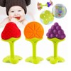 Baby Teething Toys Soothe Gums Silicone Fruit Shape Bright Color