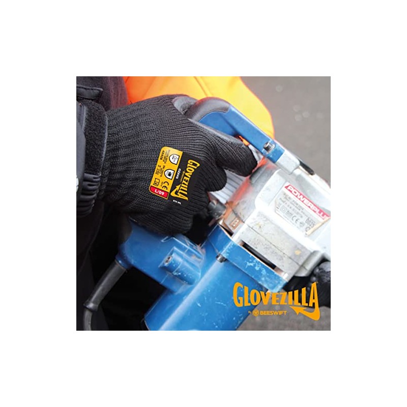 GLOVEZILLA ANTI-VIBRATION GLOVE BLACK L