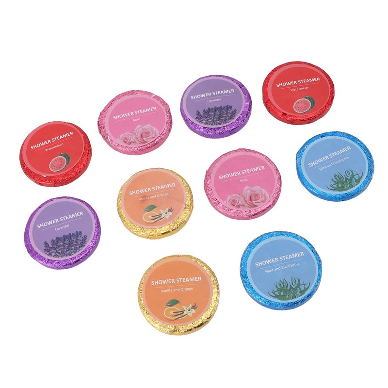 10pcs Shower Salt Tablet Refreshing Cleaning Aromatic Bath Salts Balls
