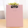 A5 Binder, Clipboard Folder, Clip File, Bi-Fold, PU Leather, Lightweight,