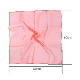 LATRAT Pack of 15 Juggling Cloths, Chiffon Cloths for Children, 60 x 60 cm, for Accessories, Decoration, Silk Scarves, Chiffon Cloths for Performance, Gymnastics Cloths, Nursery