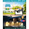Solar Lights Outdoor 1 Pack, 140LED/3 Modes Motion Sensor Lights