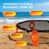 VEXOMIX Foldable Metal Roundnet Game Set for Outdoor Lawn &