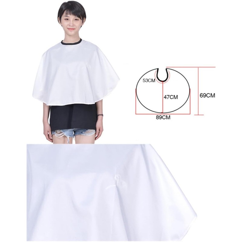 Capa de Peluquería de Nylon Ajustable para Hombros, Ligera Protege