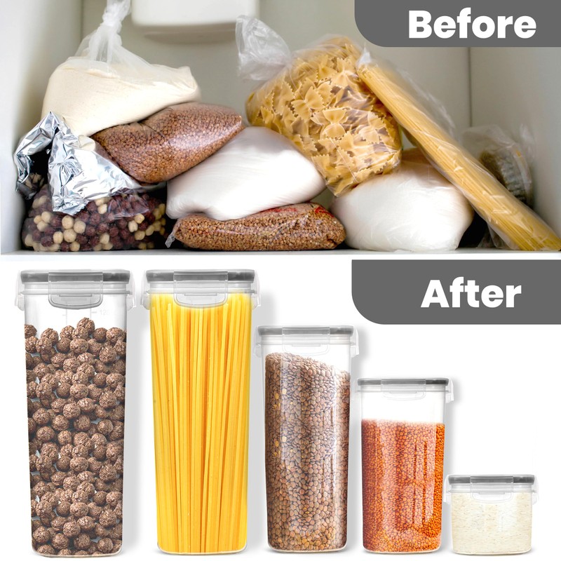 KICHLY Airtight Food Storage Containers Set with Lids – 24