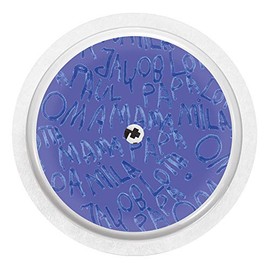 2X Write - Sticker Skin for Freestyle Libre Sensor Color Blau
