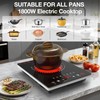 Portable Electric Cooktop GTKZW, 1800W Single Stove Burner Hot Plate
