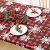 misaya Rectangle Vinyl Tablecloth, Fitted Table Cover, 100% Waterproof, Elastic