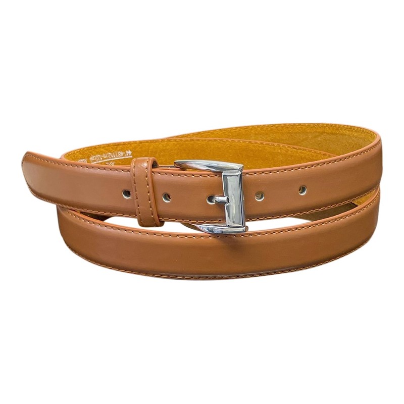 Men's Leather Lined Trouser Belt, 1" Wide, Great for Everyday