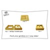 BAKELUV Pie Boxes for 9 Inch Pie | Brown, 25