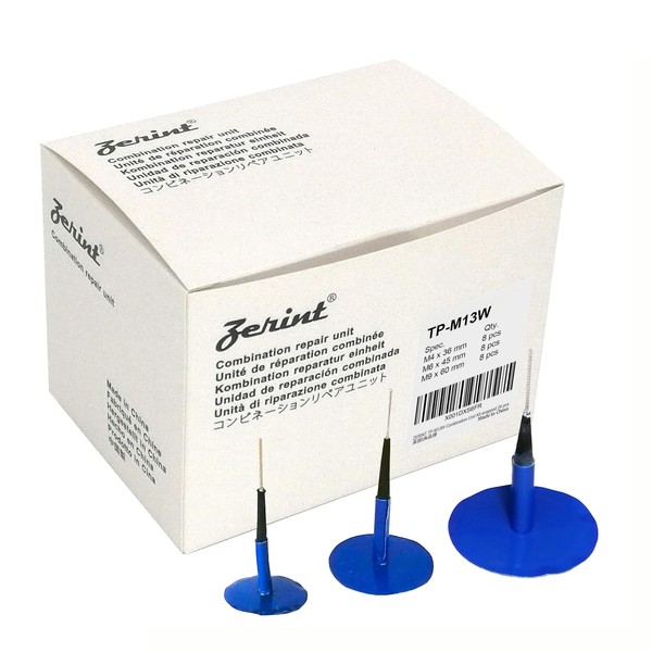 ZERINT TP-M13W Combination Repair Unit Kit, Tyre Puncture Repair Plug