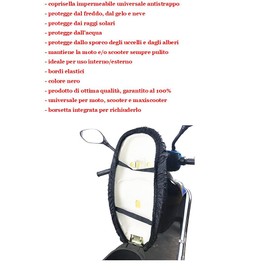 Compatible with Vespa GTS 300 SUSPORT Cover, Waterproof, Rainproof Seat Cover, Motorcycle Scooter Saddle Cover, Protects Saddle Oxford 120 x 75 cm