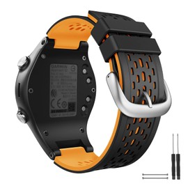 CUZOW Two-in-One Color band for Garmin Approach S2/S4, Silicone Starp Replacement Watch Band for Garmin Approach S2/S4 Watch, Orange
