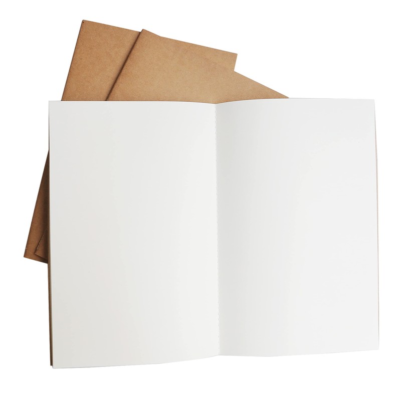 Wanderings Large Blank Travelers Notebook Insert/Large Journal Refill | 7"