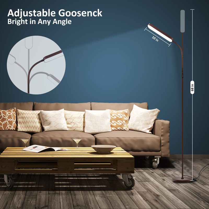 Led Floor Lamps with 15w/1000lm Bright LED Floor Lamp with