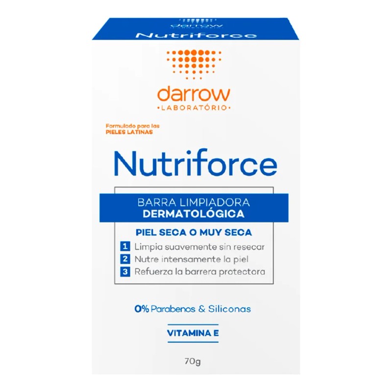 Barra Limpiadora Dermatológica Darrow Nutriforce De 70g