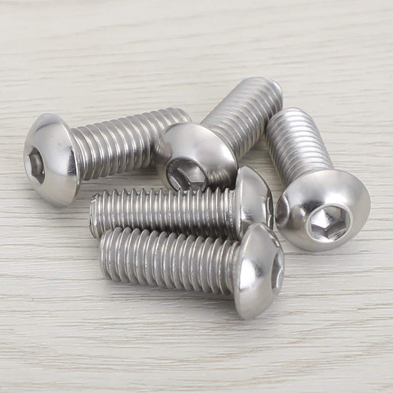 M8-1.25 x 25mm Button Head Socket Cap Screws, Stainless Steel