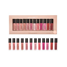 Manna Kadar Pucker Up Deluxe Liplocked Priming Gloss Stains 12 Count, Multi-Colored, 12 Count
