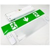 EVOGES EVOGES IP65 3W Emergency LED Exit Sign Bulkhead, Self