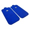 6 Electrodos Parches Pads Almohadilla 5x10 Broche 3.5mm Azul