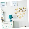 Gadpiparty 48pcs Hollow Butterflies Wall Decals Gold Butterflies Ornament for