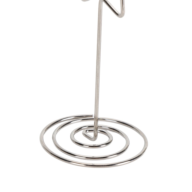 20PCS Desk Memo Clips Table Number Holder Star Shape Metal