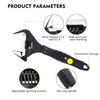 Zeguard Adjustable Spanner Set, Wide Jaw Opening Adjustable Wrench, Heavy-Duty