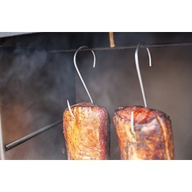 STRONG BUTCHERS HOOKS, MEAT SMOKE HOUSE HOOK 6" PACK OF 5 (065)