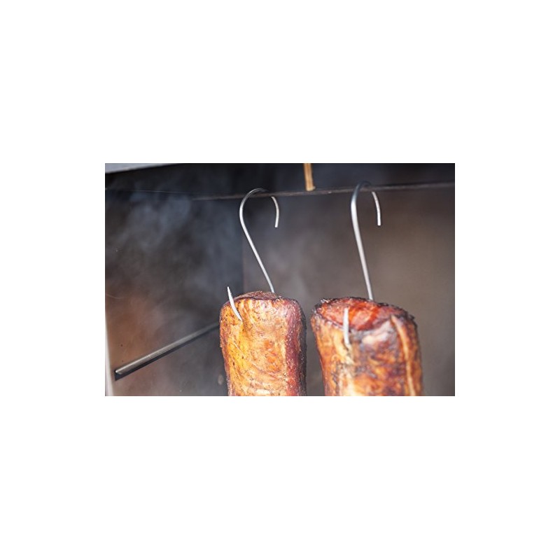 STRONG BUTCHERS HOOKS, MEAT SMOKE HOUSE HOOK 6" PACK OF