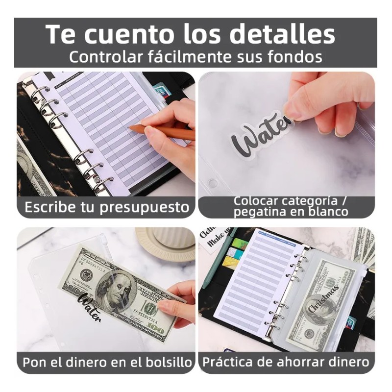 Bolsa De Carpeta Con Cremallera Carpeta A6 Organigastos