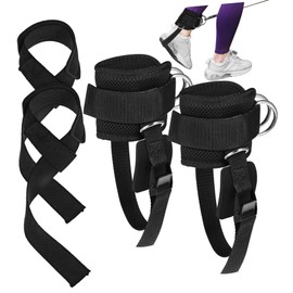 Generic Ankle Straps and Wrist Straps for Gym Training and Durable Resistance Bands Accessories for Fitness Workouts Includes of