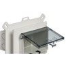 iMBAPrice DBHC Outdoor Outlet Cover, Clear 1-Gang Horizontal Extra Duty