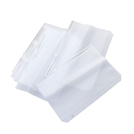 Angoily 12PCS Zipper Storage Bags Translucent Document Organizers with Zip Closure for Easy Access for Office Study Travel and Home Use