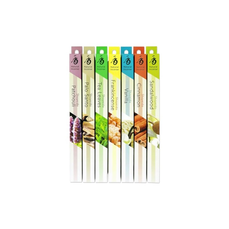 Shoyeido's Overtones Incense Assortment - All 7 Fragrances, 35 Sticks