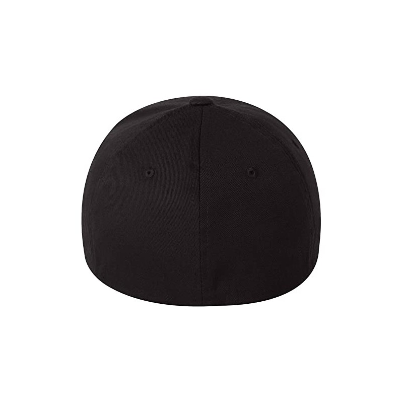Black Texas Map 6 Panel Mid Profile Flexfit Twill Cap