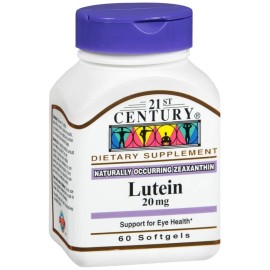 21st Century Lutein 20 mg Softgels 60 EA