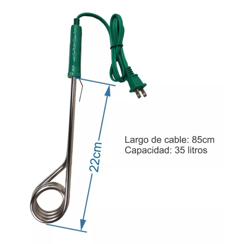 Lion Tools 2 Calentadores De Inmersión Para Agua 35lt 127