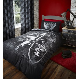 Catherine Lansfield Valiant Knight Single Quilt Set, Black